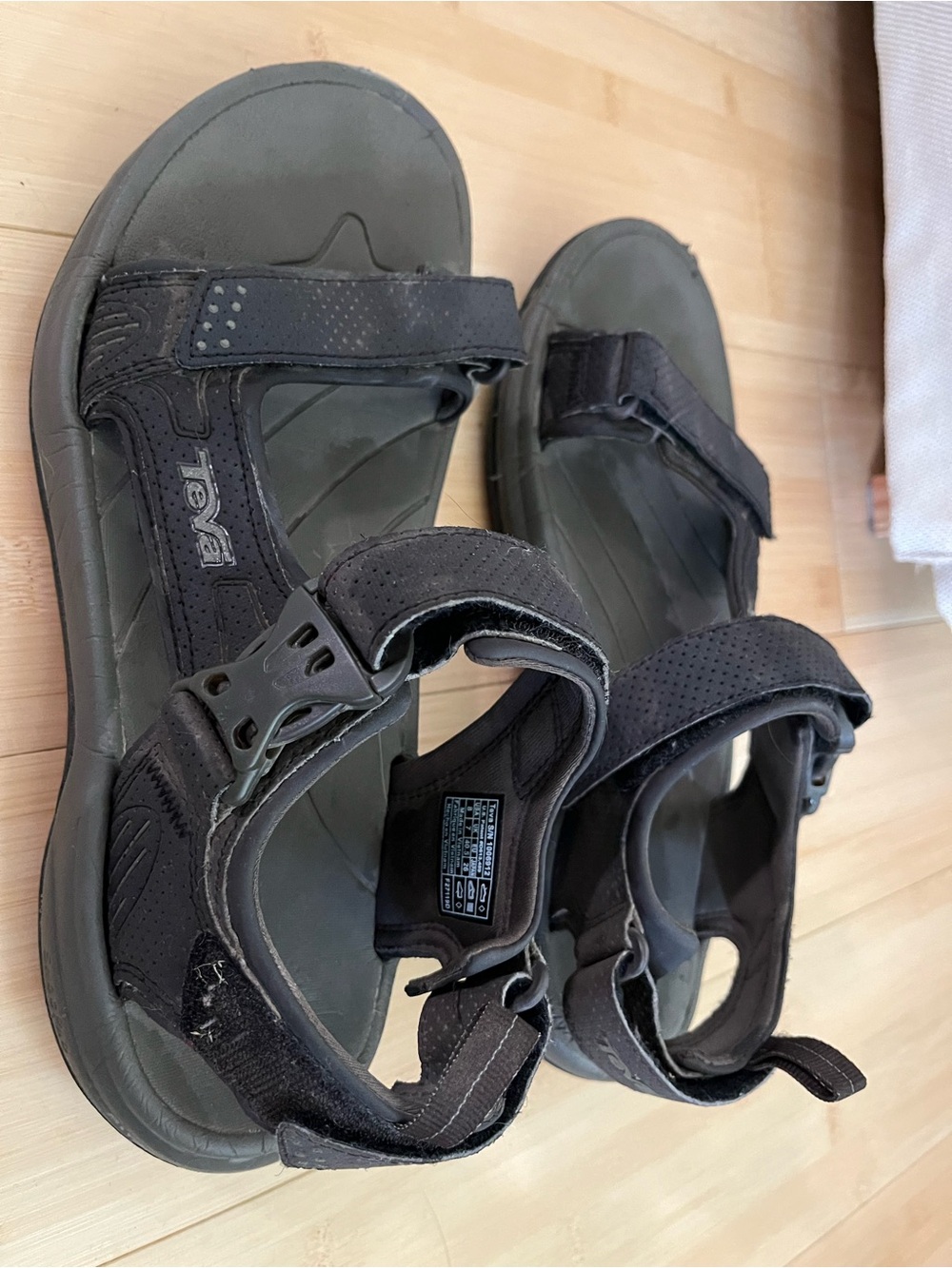Teva Men’s Black Strappy Outdoor Sandals